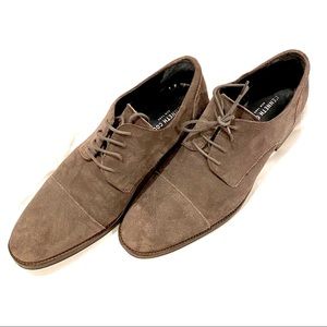 Kenneth Cole Size 8 Taupe Gray Men’s Suede Shoes